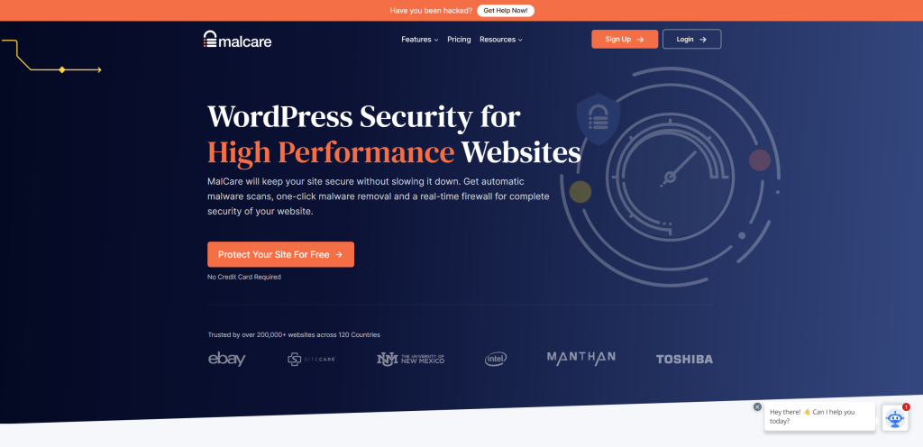 User interface of the MalCare Security Plugin showing the malware scanning dashboard with various security threats and vulnerabilities listed.