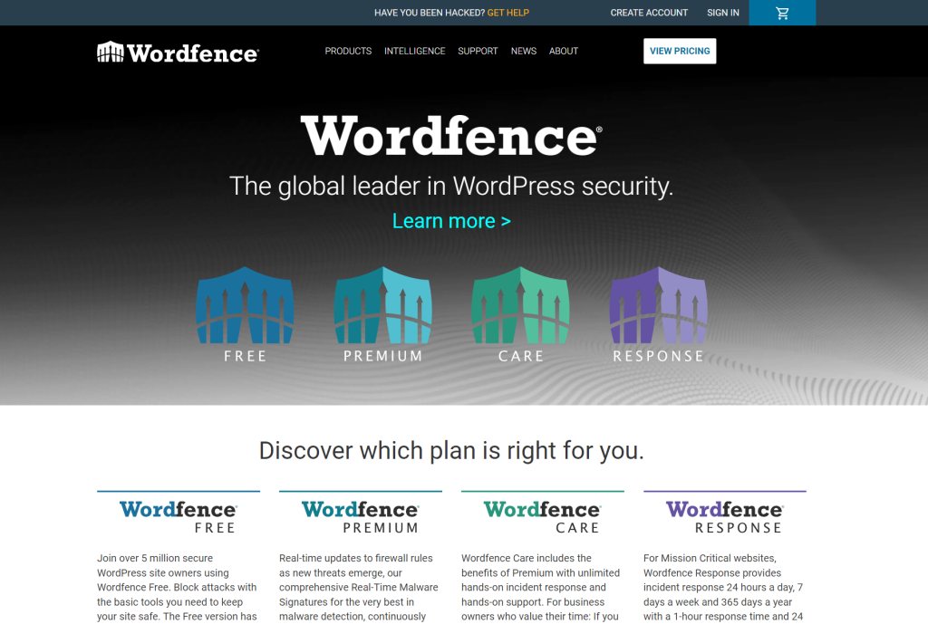 Activity log in Wordfence Security Plugin displaying real-time updates on site traffic and hack attempts.