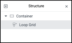 Elementor Structure panel selecting Loop Grid for nested link checks