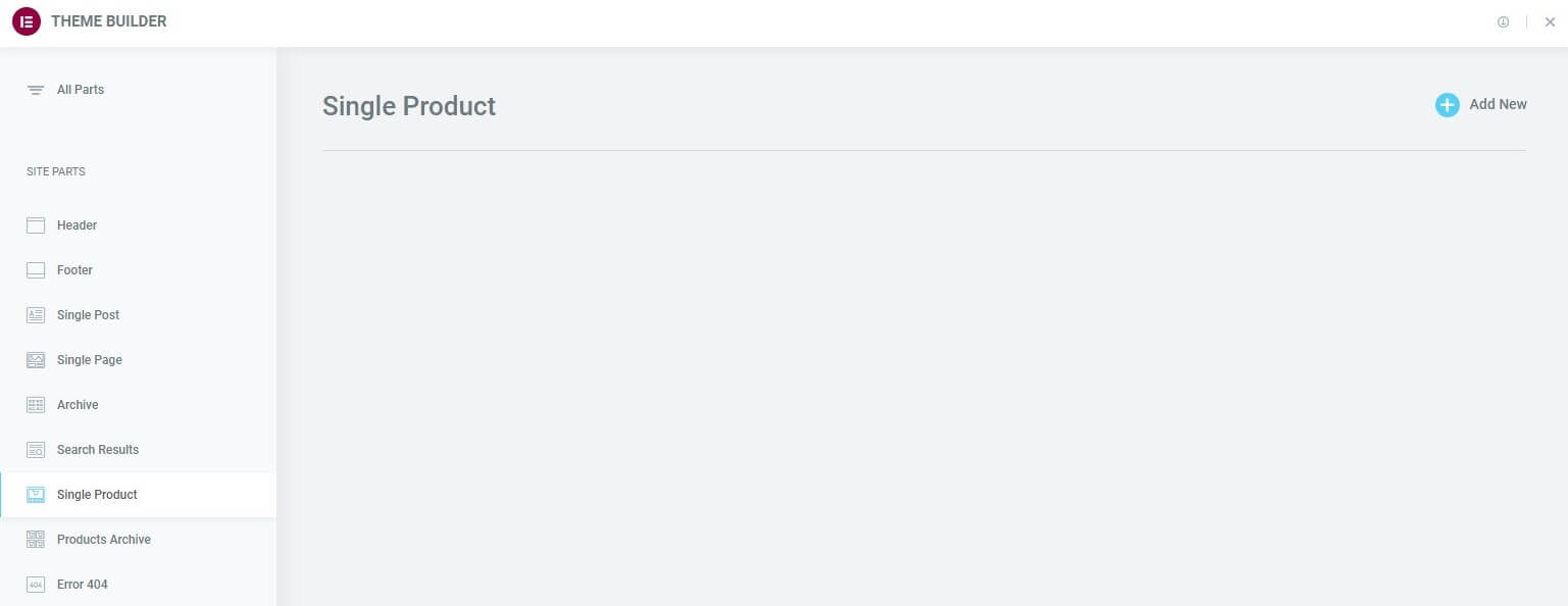 Elementor Theme Builder empty Single Product state when WooCommerce widgets look blank